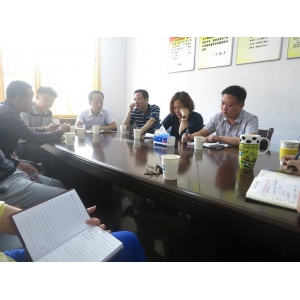 裴德友、罗英到厚德公司调研指导工作