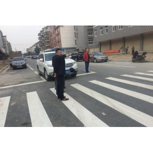 顾晓、裴德友视察指导厚德公司城区道路交安工程项目