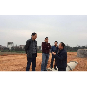 裴德友总经理检查尚德路项目工程进展