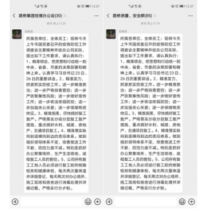 【战疫情 抓复工】常德路桥集团持续发力、督导落实疫情防控和复工复产
