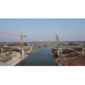 马坡湖大桥主桥顺利合龙